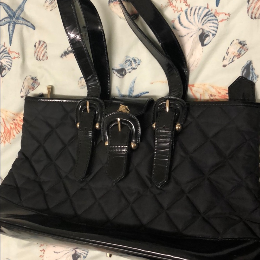 Burberry Black Quilted Shoulder Bag